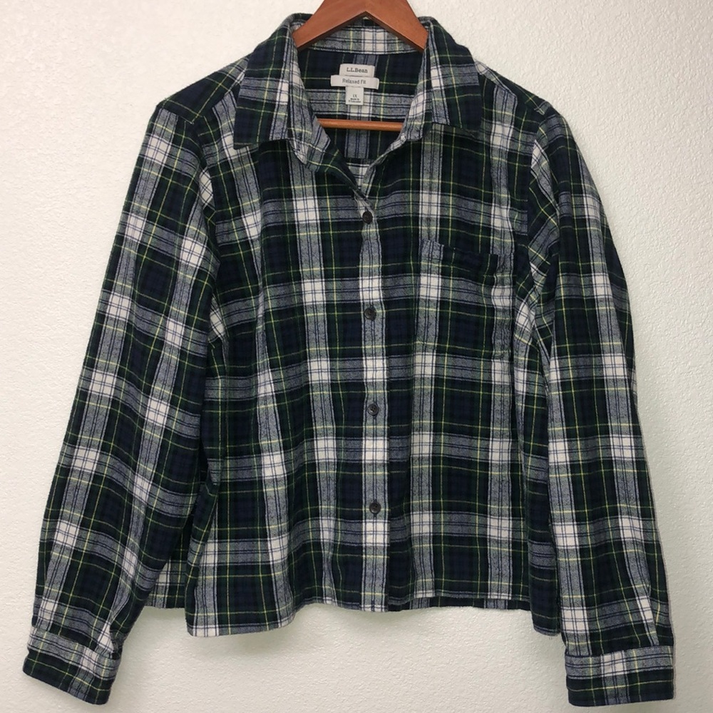 Women's L.L.Bean Flannel Button Shirt